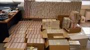 «Μπλόκο» σε μεγάλη ποσότητα λαθραίων τσιγάρων