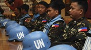 Ικανοποίηση της Μανίλας για την απελευθέρωση των 21 φιλιππινέζων κυανοκράνων στη Συρία