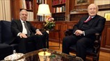 Συνάντηση Κ. Παπούλια - Δ. Αβραμόπουλου