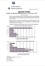 ΕΛΣΤΑΤ: Δύναμη των ελληνικών εμπορικών πλοίων, 100 ΚΟΧ και άνω (Φεβρουάριος 2013)
