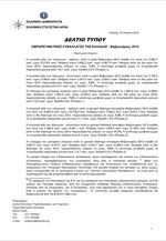 ΕΛΣΤΑΤ: Εμπορευματικές Συναλλαγές της Ελλάδος (Φεβρουάριος 2013)
