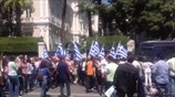 Πορεία συμβασιούχων στο υπουργείο Διοικητικής Μεταρρύθμισης