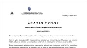 ΕΛΣΤΑΤ: Επισκέπτες Μουσείων και Αρχαιολογικών χώρων και Συνολικές εισπράξεις (Ιανουάριος 2013)