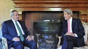 Ο αμερικανός υπουργός Εξωτερικών Τζον Κέρι συναντήθηκε στη Ρώμη με τον τον ιορδανό ομόλογό του Νάσερ Τζουντέχ