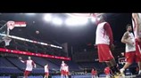 Η προπόνηση του Ολυμπιακού στην O2 Arena