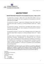 ΕΛΣΤΑΤ: Εμπορευματικές Συναλλαγές της Ελλάδος (Μάρτιος 2013)