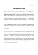 Η ανακοίνωση του Eurogroup για την Κύπρο