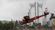 Ουκρανία: Αυτοσχέδιες ιπτάμενες μηχανές στο Κίεβο