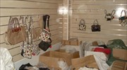 Αποθήκη με προϊόντα «μαϊμού» στη Θεσσαλονίκη