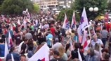 Στιγμιότυπα από τη συγκέντρωση του ΠΑΜΕ για την ΕΡΤ