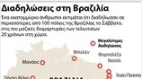 Διαδηλώσεις στη Βραζιλία