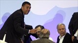 Διεκόπη η ομιλία του Αντ. Σαμαρά λόγω αδιαθεσίας