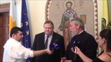 Δήλωσεις Ευ. Βενιζέλου με Αρχιεπίσκοπο Κύπρου Χρυσόστομο