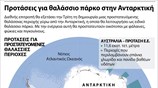Προτάσεις για θαλάσσιο πάρκο στην Ανταρκτική
