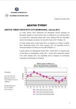ΕΛΣΤΑΤ: Δείκτης Τιμών Παραγωγού στη Βιομηχανία (Ιούνιος 2013)