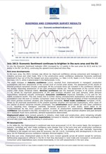 Ευρωπαϊκή Επιτροπή: Δείκτης οικονομικού κλίματος (Ιούλιος 2013)