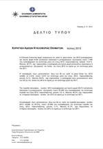 ΕΛΣΤΑΤ: Χορήγηση Αδειών Κυκλοφορίας Οχημάτων (Ιούλιος 2013)