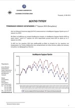 ΕΛΣΤΑΤ: Τριμηνιαίοι Εθνικοί Λογαριασμοί (B΄ Τρίμηνο 2013)