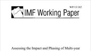 ΔΝΤ: Assessing the Impact and Phasing of Multi-year Fiscal Adjustment: A General Framework