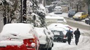 Χιόνι πέφτει από το πρωΐ στη Βόρεια Ελλάδα