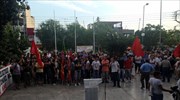 Συγκέντρωση διαμαρτυρίας στο Πέραμα για την επίθεση κατά στελεχών του ΚΚΕ