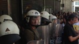 Ένταση έξω από το υπουργείο Εργασίας