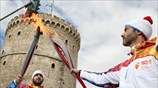 Υποδοχή της Ολυμπιακής Φλόγας στη Θεσσαλονίκη