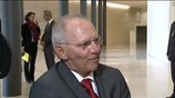 Ο Β. Σόιμπλε στη σύνοδο του ECOFIN