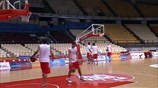 Η προπόνηση του Ολυμπιακού πριν το παιχνίδι με την Μπάγερν