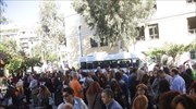 Δίωρη διακοπή συνεδριάσεων στο Πρωτοδικείο και συγκέντρωση διαμαρτυρίας