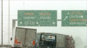 Με αλυσίδες η κίνηση στην ορεινή Κορινθία