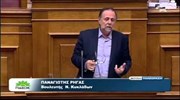 O Π. Ρήγας στη Βουλή για την υπόθεση των υποβρυχίων
