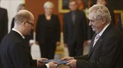 Τσεχία: Διορίστηκε πρωθυπουργός ο σοσιαλδημοκράτης Σομπότκα