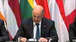 Συνέντευξη Τύπου των υπουργών Προστασίας του Πολίτη-Εσωτερικών-Ναυτιλίας στο Ζάππειο