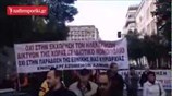 Πορεία εργαζομένων της ΔΕΗ προς τη Βουλή