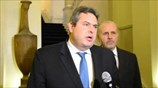 Δήλωση Π. Καμμένου μετά τη συνεδρίαση του Εθνικού Συμβουλίου Εξωτερικής Πολιτικής