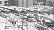 Σφοδρή χιονοθύελλα πλήττει την Ιαπωνία