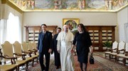 Συνάντηση του Πάπα Φραγκίσκου με τον πρόεδρο της Κύπρου
