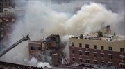 Ν. Υόρκη: Ισχυρή έκρηξη και κατάρρευση δύο πολυκατοικιών στο Μανχάταν