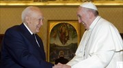 Συνάντηση Κ. Παπούλια - Πάπα Φραγκίσκου στο Βατικανό