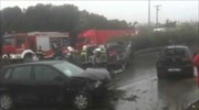 Θεσσαλονίκη: Ένας νεκρός, τέσσερις τραυματίες στο τροχαίο στην περιφερειακή οδό