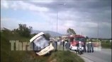 Ξάνθη: Εκτροπή λεωφορείου ΚΤΕΛ σε χαντάκι χωρίς τραυματίες