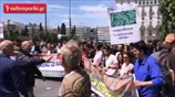Έξω από τη Βουλή η πορεία των παραγωγών