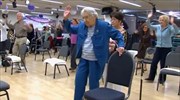 Γιόρτασε τα 100 στο γυμναστήριο