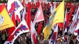 Αθήνα: Η λιτότητα στο στόχαστρο των διαδηλωτών της Πρωτομαγιάς