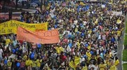 Βραζιλία: Σε ρυθμούς αντικυβερνητικών διαδηλώσεων πριν τη «σέντρα» του Μουντιάλ