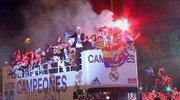 Ολονύχτιο πάρτι για τη νίκη της Ρεάλ Μαδρίτης
