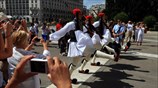 Τουρίστες στο κέντρο της Αθήνας