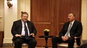Ευ. Βενιζέλος: Στρατηγική επιλογή η προώθηση των διμερών σχέσεων με το Αζερμπαϊτζάν