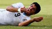 Μουντιάλ: Αποκλεισμός 9 αγωνιστικών για τον Σουάρεζ μετά το δάγκωμα στον Κιελίνι